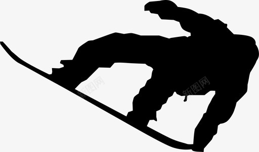 美国运动滑雪板运动图标图标