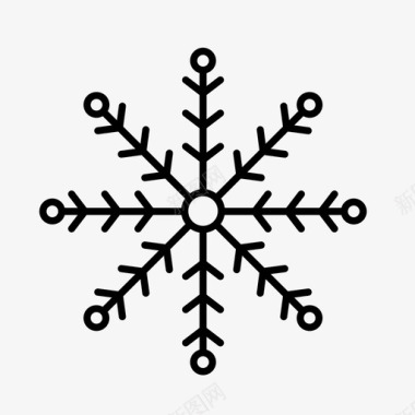 冰雹的冬天雪花圣诞节寒冷图标图标