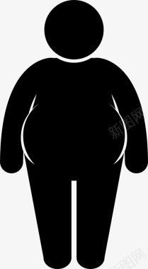 大图免抠肥胖肚子大图标图标