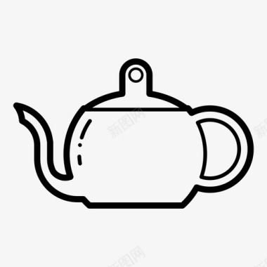 茶壶茶杯素材茶壶饮料热茶图标图标