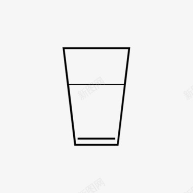 饮料杯玻璃杯饮料咖啡图标图标