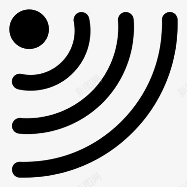 WIFI网络无线连接互联网图标图标