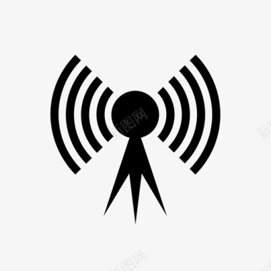 通信塔无线电信号无线电塔图标图标