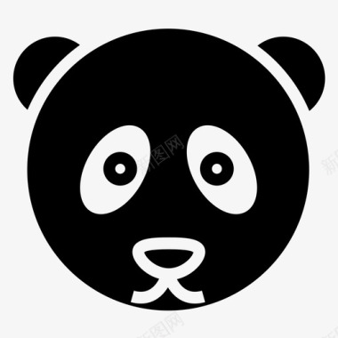 熊熊猫脸动物熊图标图标