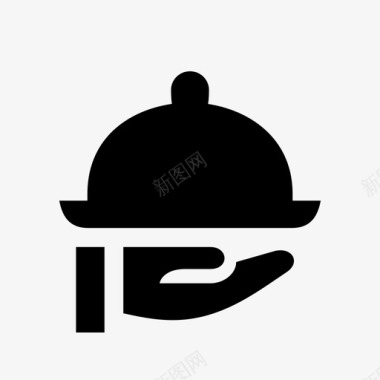 餐饮标志客房服务餐饮服务餐具图标图标