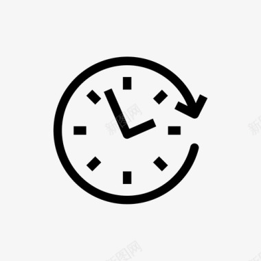 时间时间向前移动时钟未来图标图标
