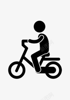自行车自行车骑自行车享受图标图标