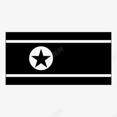 朝鲜国旗国家国旗图标图标