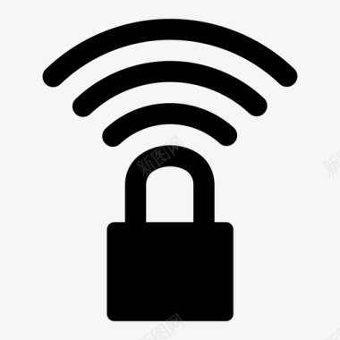 wifi安全受保护无线图标图标