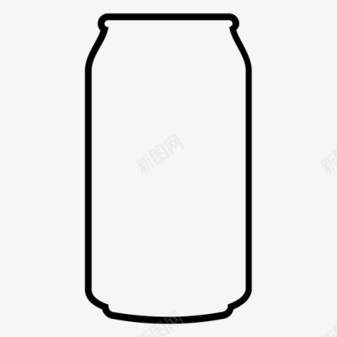 易拉罐铝罐饮料图标图标