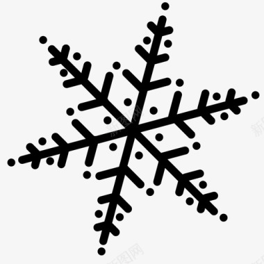 飘舞雪花素材雪花圣诞节冬天图标图标
