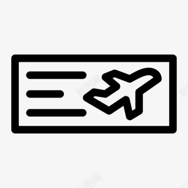 登机密码箱登机牌入场证航空公司图标图标