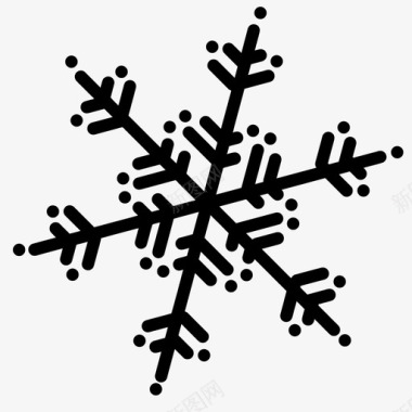 创意雪花雪花圣诞节冬天图标图标