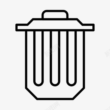 垃圾桶垃圾桶删除垃圾图标图标