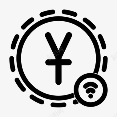 手机移动支付moneywireless支付人民币图标图标