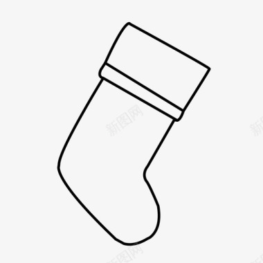 圣诞袜冬天壁炉用袜子图标图标