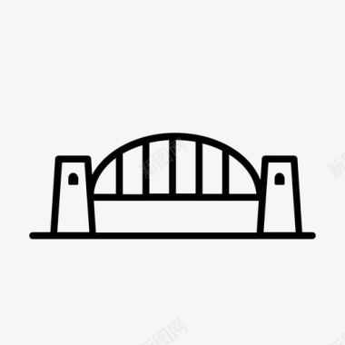 海港大桥工业悉尼图标图标