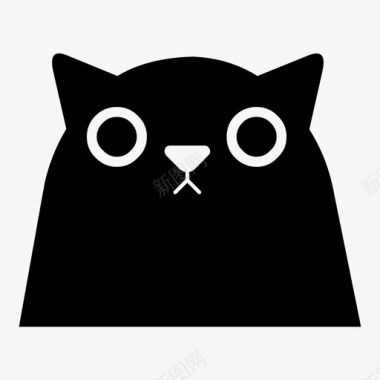 黑猫猫宠物图标图标