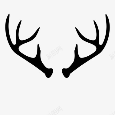 鹿角鹿角时髦的时髦的鹿角图标图标