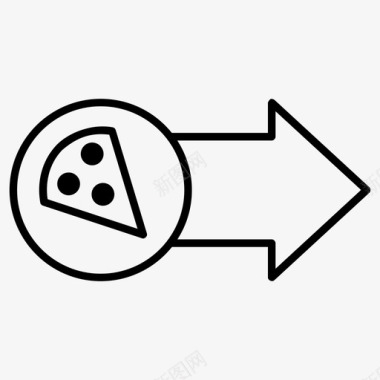 搬家披萨快餐导游图标图标
