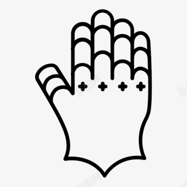 冬天的手套手套园艺连指手套图标图标