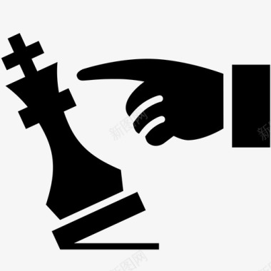国际青年节将死国际象棋政变图标图标