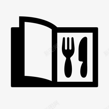 食品杂志书籍小册子图标图标