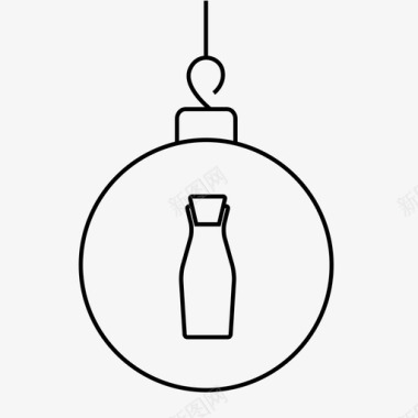 采购产品瓶子装饰品瓶子装饰咖啡师圣诞节图标图标