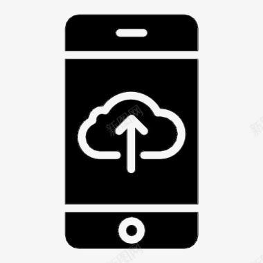 手机云服务应用上传文件应用程序云图标图标
