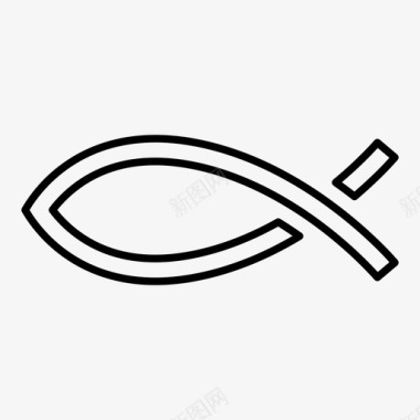 鱼的象征耶稣耶稣的鱼图标图标