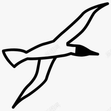 海鸥鸟儿鸟儿飞翔图标图标