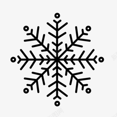 冬天小草雪花圣诞节冰图标图标