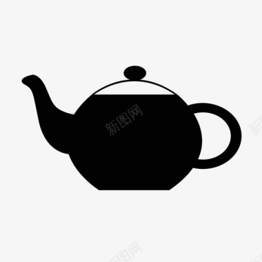 壶煮茶图标图标