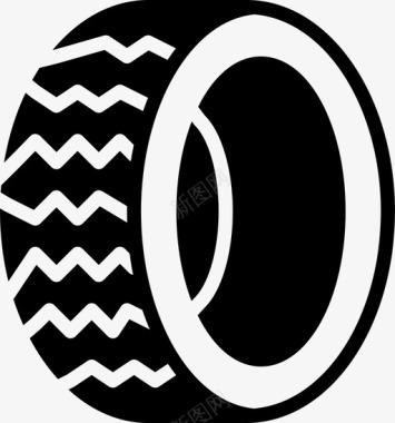 汽车轮胎零件二手车图标图标
