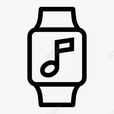 苹果手表海报音乐苹果手表音符图标图标