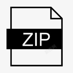 ZIP文件格式ziparchivecompression图标高清图片