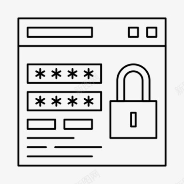 锁定登录锁定密码图标图标
