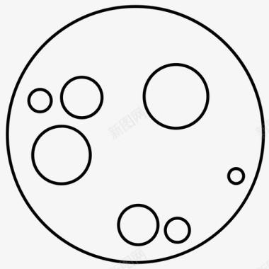 月亮矢量设计月亮夜晚科学图标图标