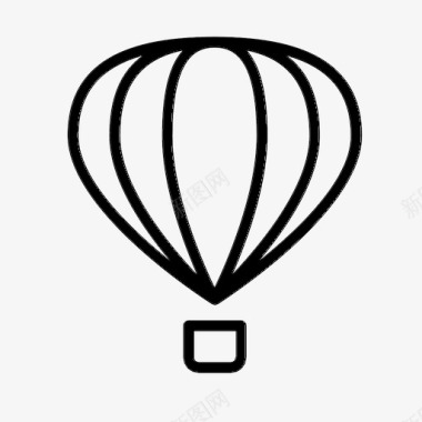 热气球飞行热气球航空旅行飞行图标图标