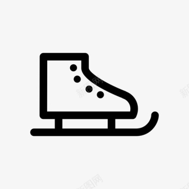 溜冰溜冰鞋轮滑鞋图标图标