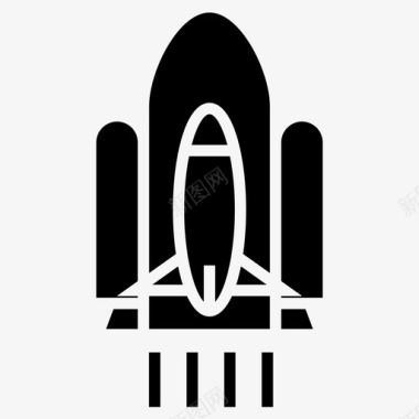 美国风情火箭美国宇航局飞船图标图标