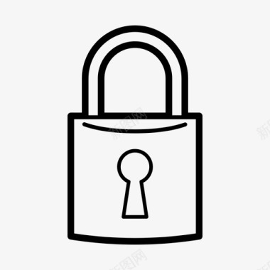 锁锁入口安全图标图标