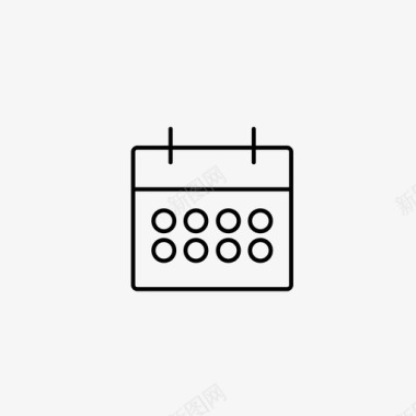 新春挂历日历月历日程表图标图标