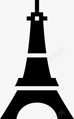 埃菲尔铁塔建筑法国图标图标
