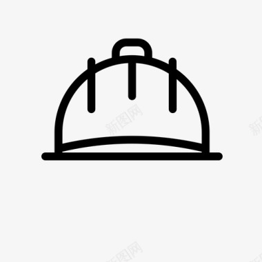 头盔建筑安全帽图标图标