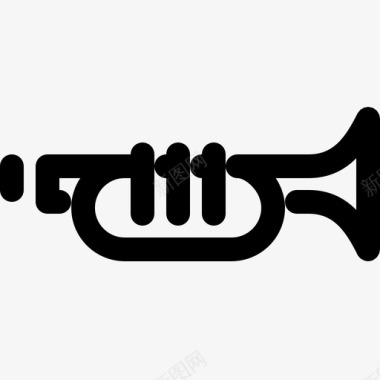 小号铜管乐器爵士乐图标图标