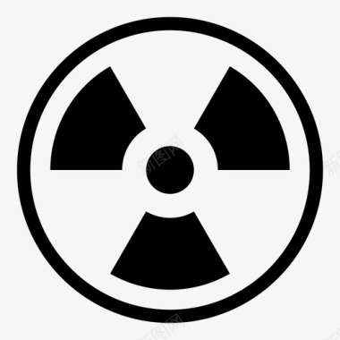 射线电离辐射放射性遮蔽物图标图标