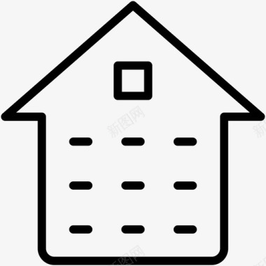 言语泡沫房子小屋家图标图标