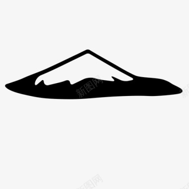 富士桃富士山日本日本地标图标图标