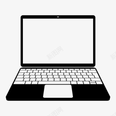 笔记本电脑电脑高科技图标图标